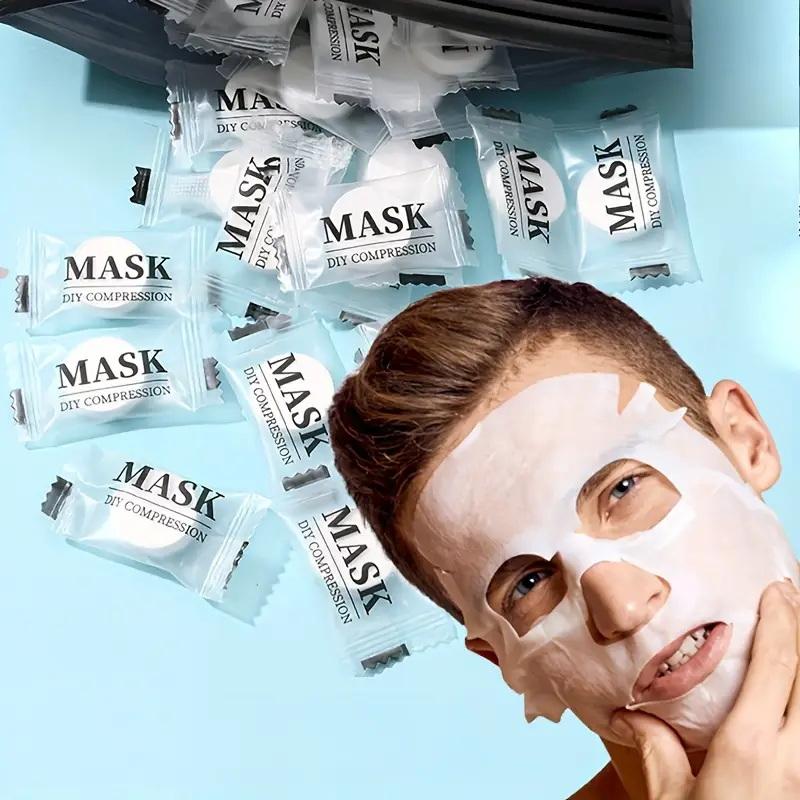 Face Mask Skincare - 100 قطعة من أقنعة الوجه المضغوطة