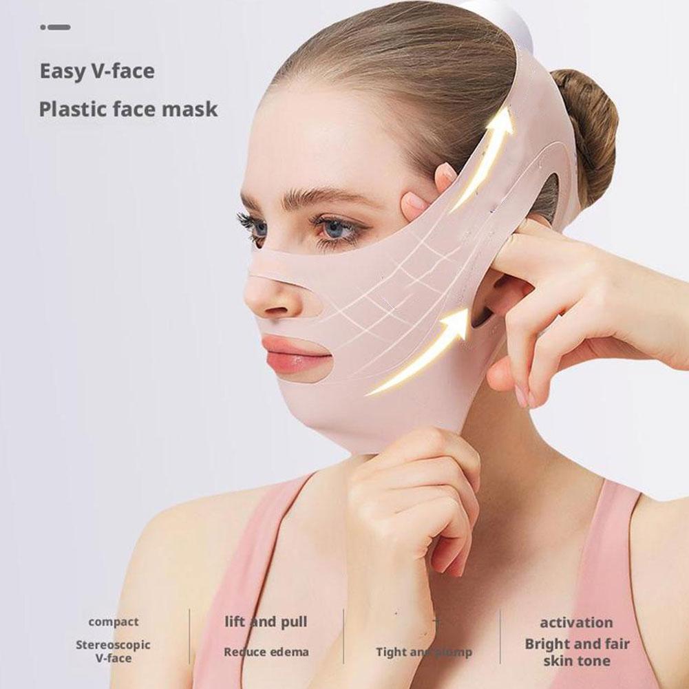 Face Mask Skincare - V الوجه التخسيس ضمادة الوجه النحت