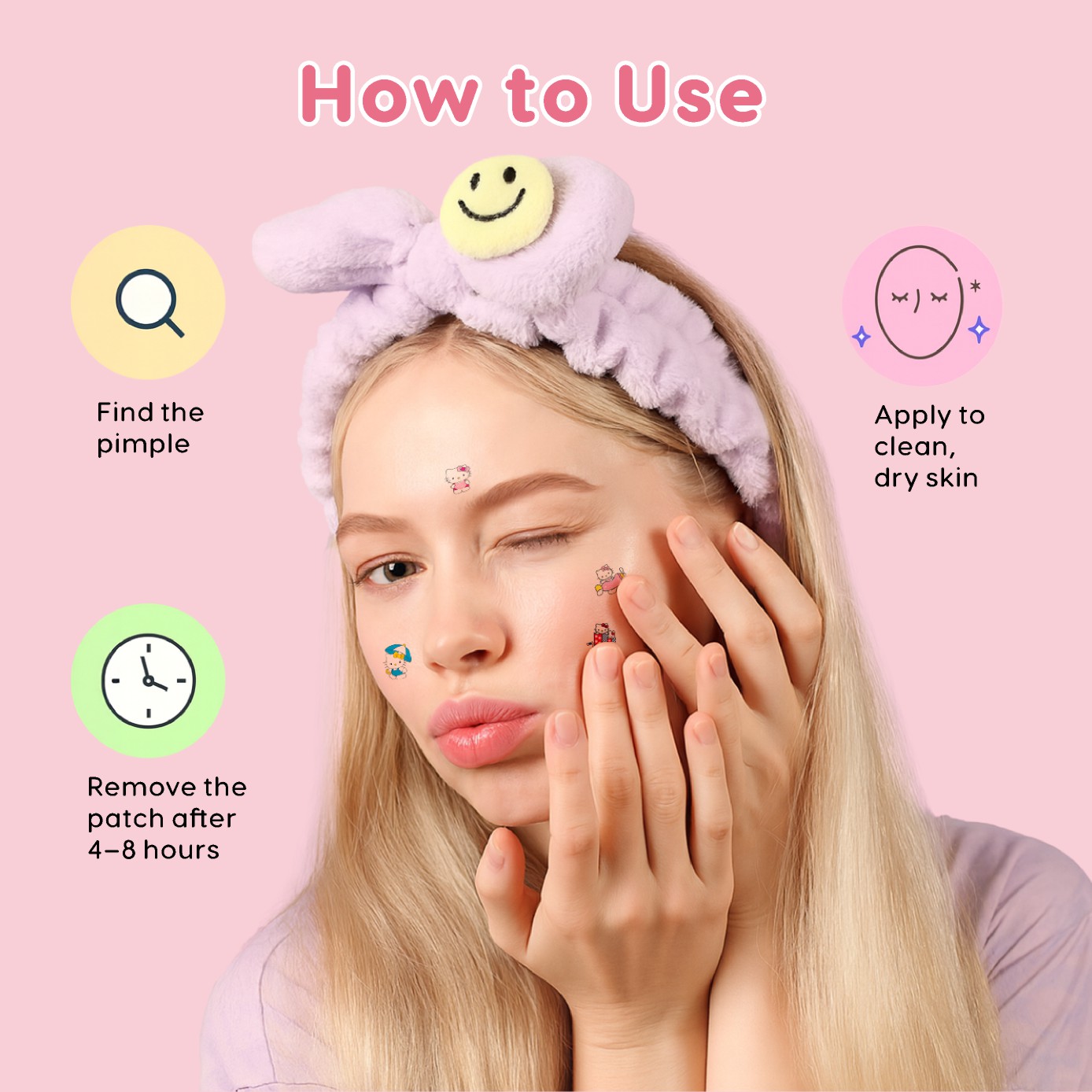 ملصقات حب الشباب من سانريو × ه - مراجعة Face Oil وسعره